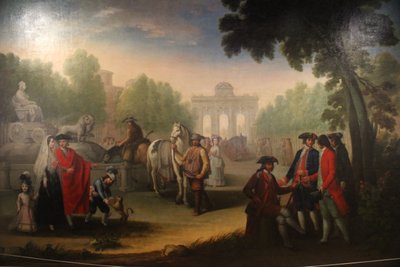 The Puerta de Alcalá Seen from the Cibeles by Ginés Andrés de Aguirre